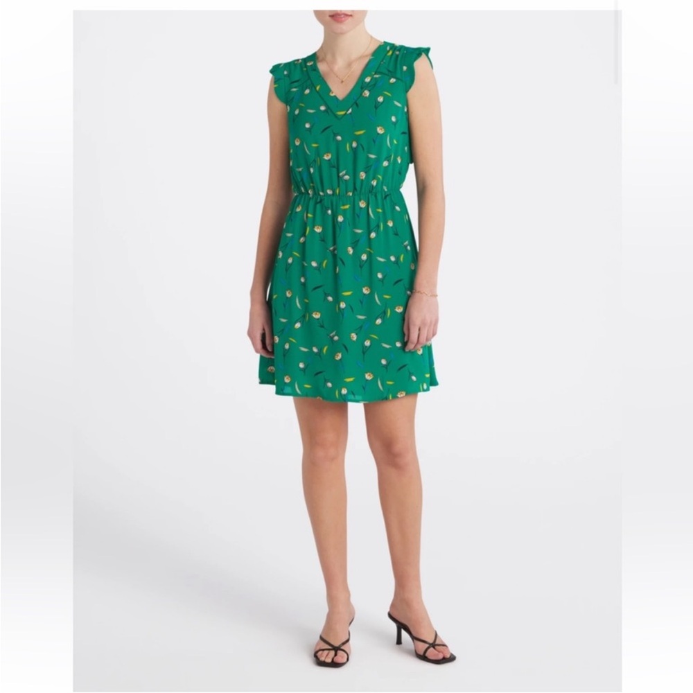 41 Hawthorn green size large midnight scallop detail dress. New with tags Floral